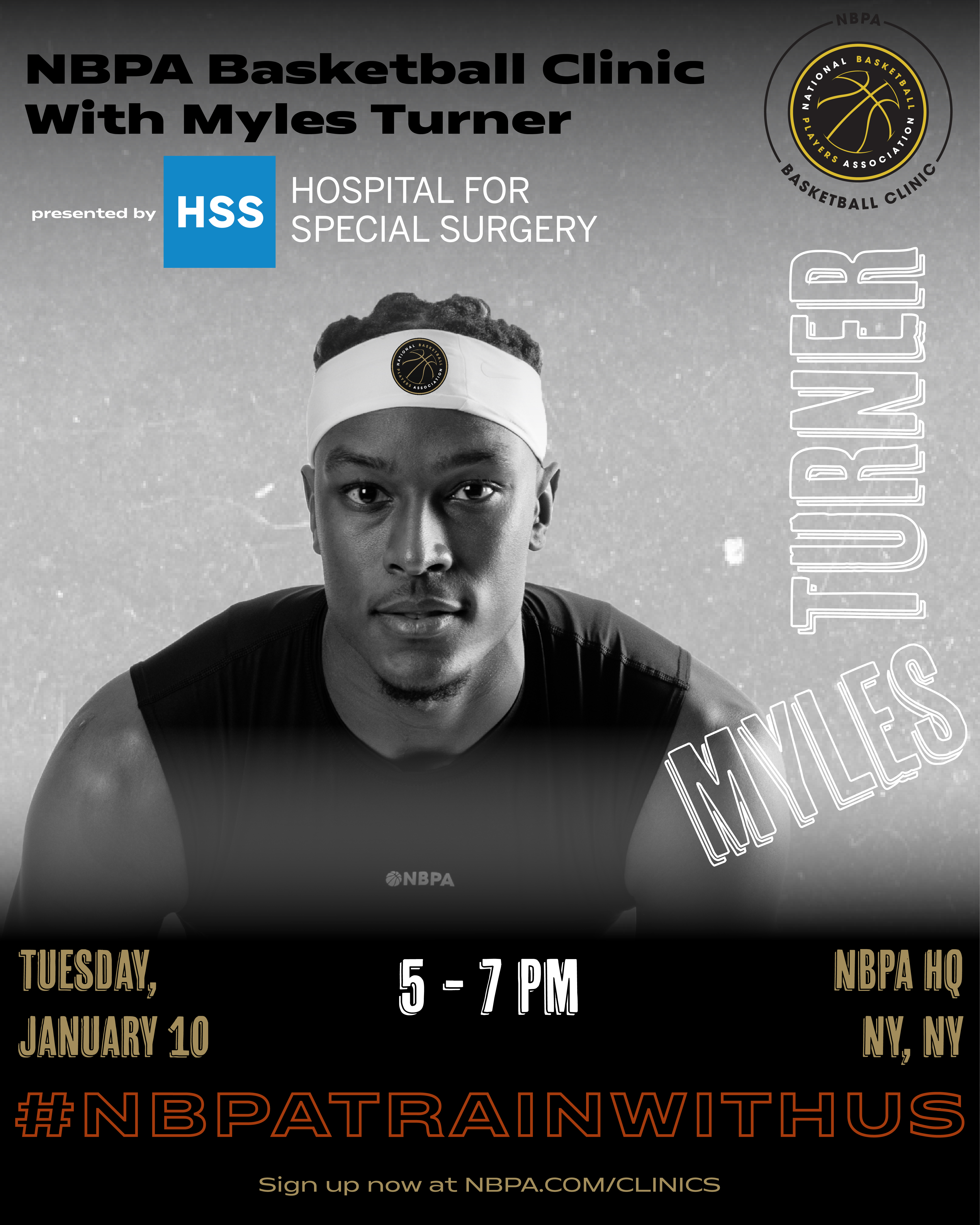  NBPA Clinic & Coat Drive with Myles Turner poster