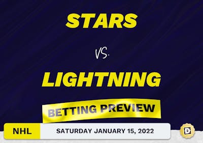 Stars vs. Lightning Predictions and Odds - Jan 15, 2022