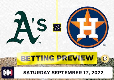 Athletics vs. Astros Prediction and Odds - Sep 17, 2022