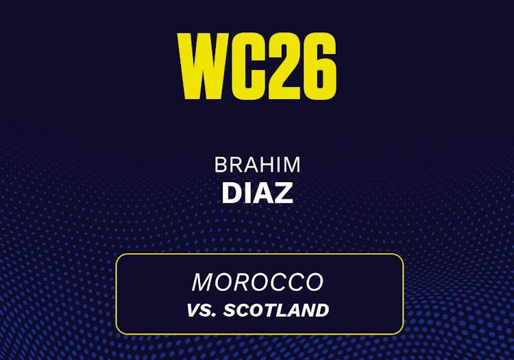 Brahim Diaz projected stats for Saturday, June 20, 2026.