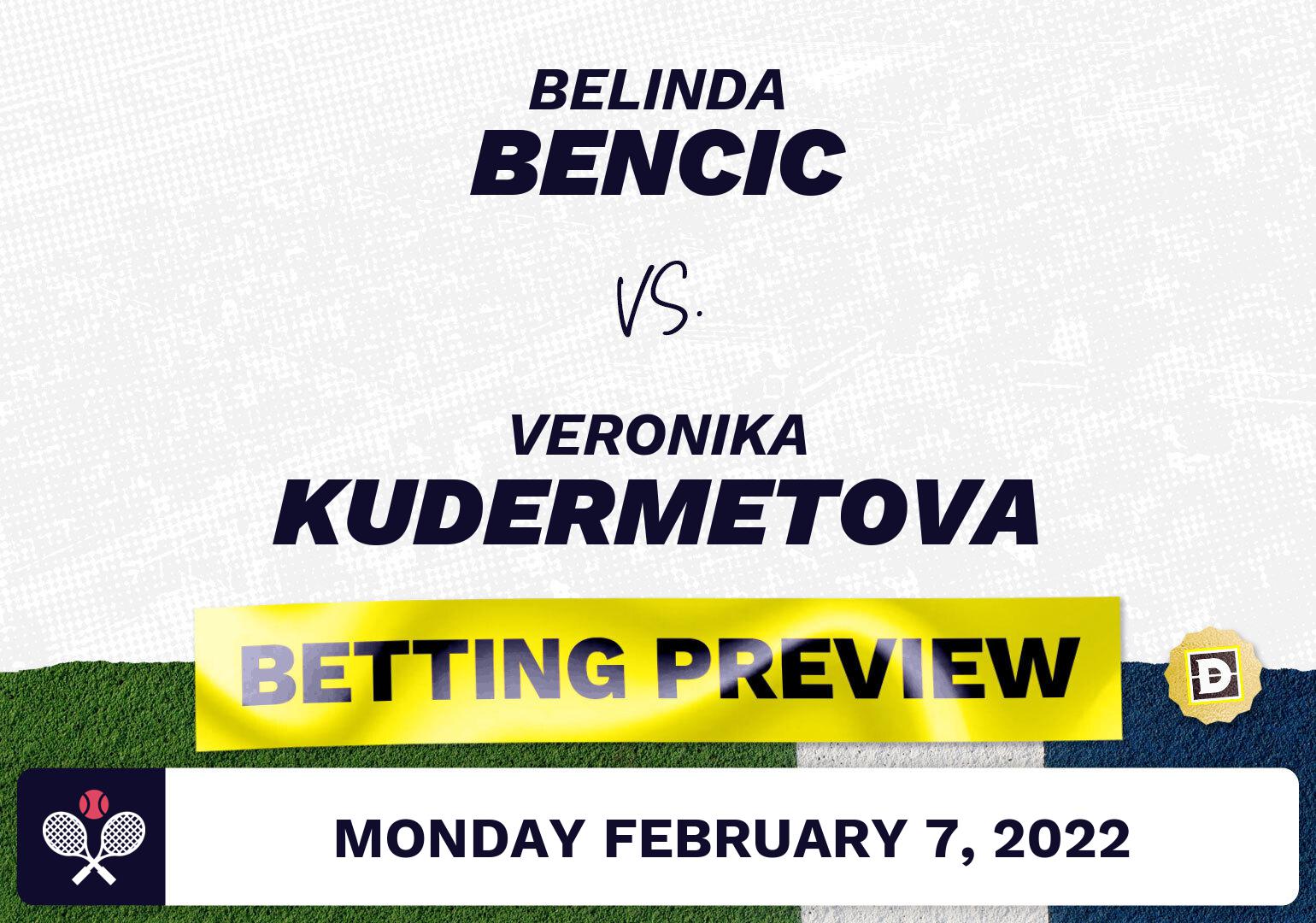 Belinda Bencic vs. Veronika Kudermetova Predictions - Feb 7, 2022