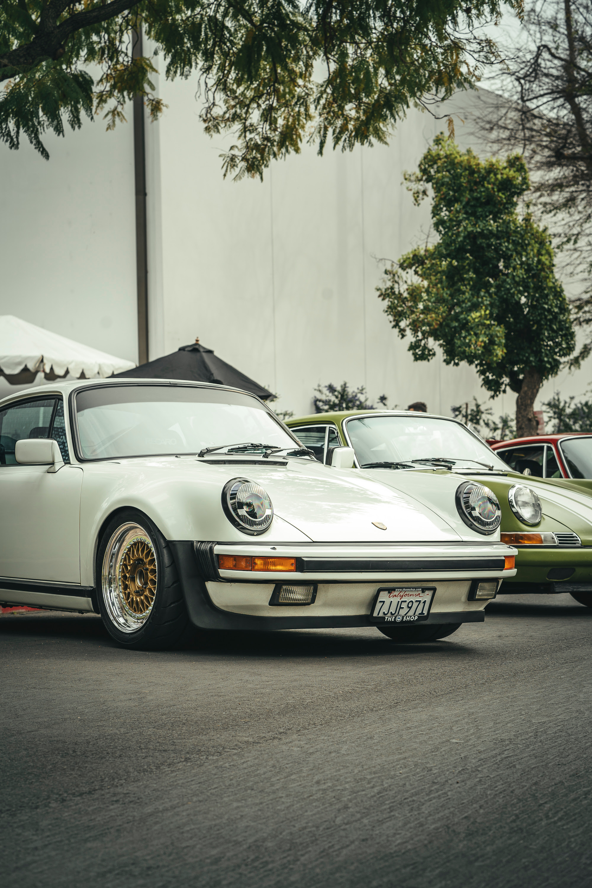 BBS RS wheels on a white 911 turbo at SMC.