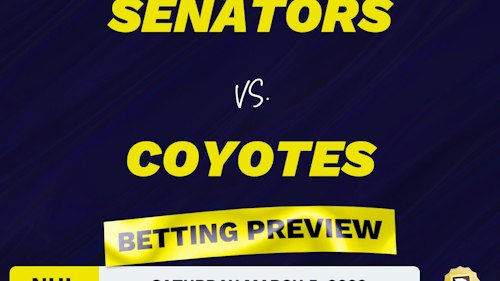 Senators vs. Coyotes Predictions and Odds - Mar 5, 2022