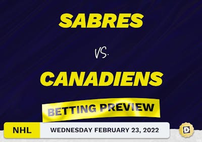 Sabres vs. Canadiens Predictions and Odds - Feb 23, 2022