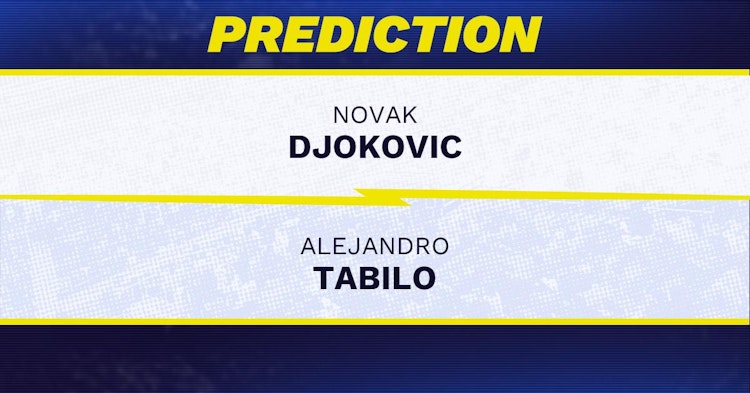 Novak Djokovic vs Alejandro Tabilo Tennis Prediction.