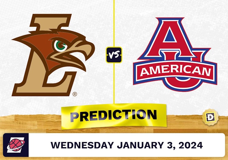 Lehigh vs. American University Prediction, Odds, College Basketball Picks  [1/3/2024]