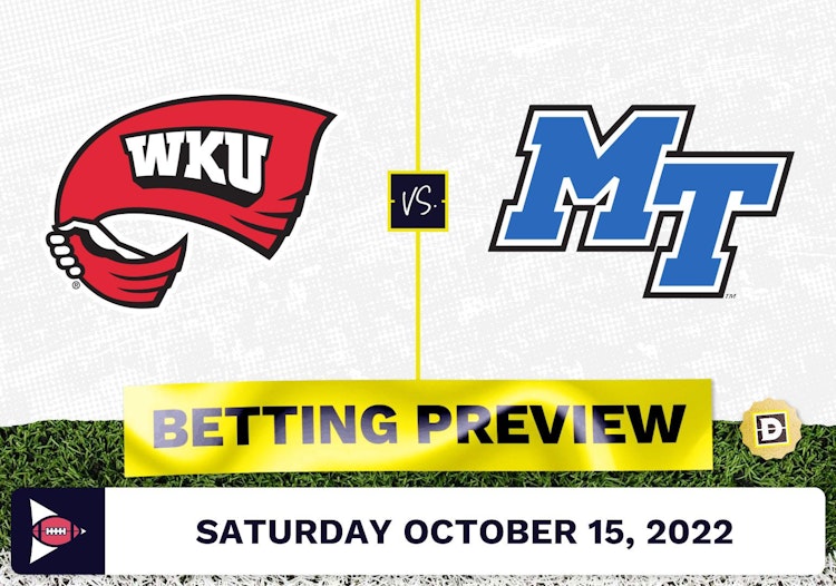 Western Kentucky vs. Middle Tennessee CFB Prediction and Odds - Oct 15, 2022