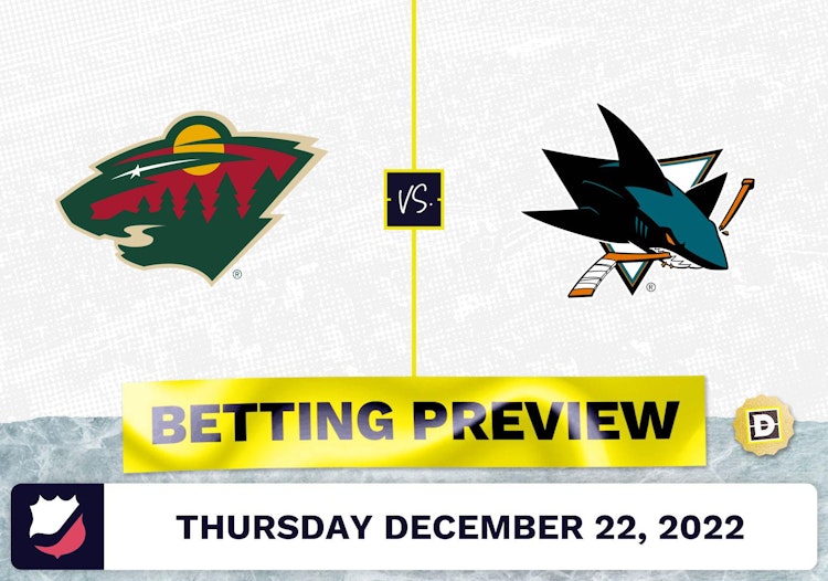 Wild vs. Sharks Prediction and Odds - Dec 22, 2022