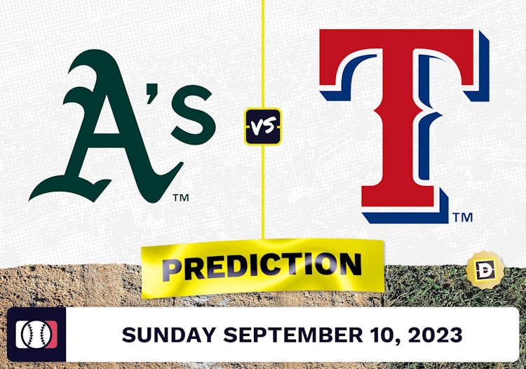 Athletics vs. Rangers Prediction for MLB Sunday [9/10/2023]