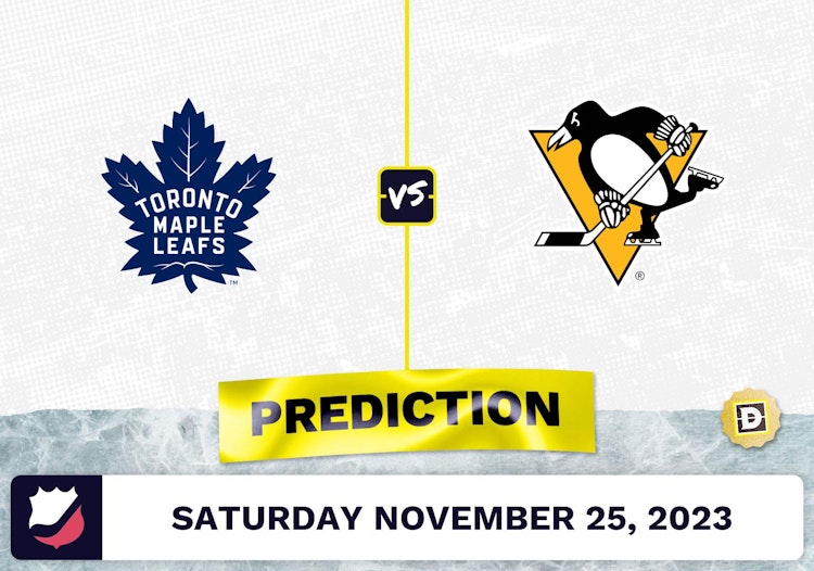 Maple Leafs vs. Penguins Prediction and Odds - November 25, 2023