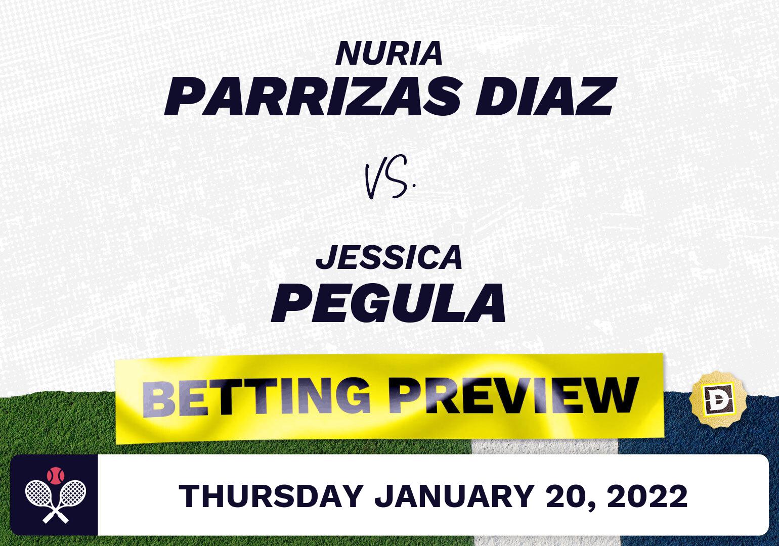 Nuria Parrizas Diaz vs. Jessica Pegula Predictions - Jan 20, 2022