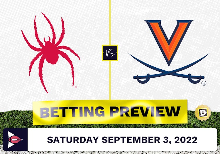 Richmond vs. Virginia CFB Prediction and Odds - Sep 3, 2022