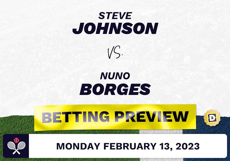 Steve Johnson vs. Nuno Borges Predictions - Feb 13, 2023