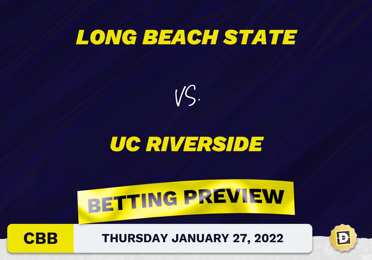 Long Beach State vs. UC Riverside CBB Predictions and Odds - Jan 27, 2022