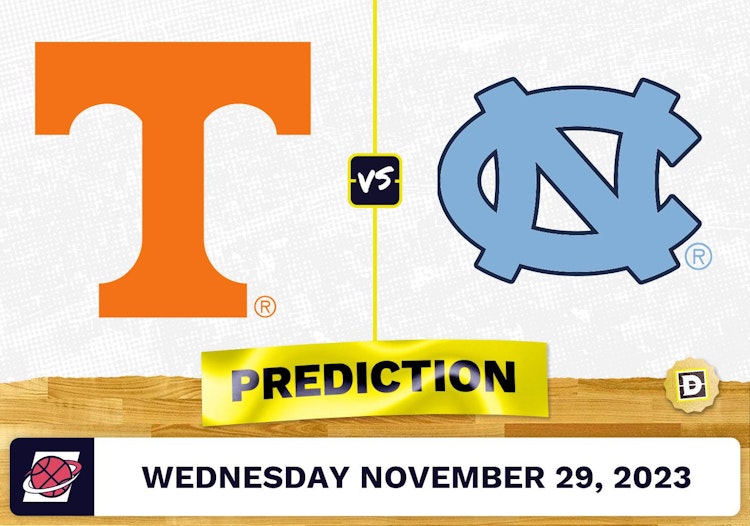 Tennessee Tennessee vs. North Carolina North Carolina Basketball Prediction - November 29, 2023