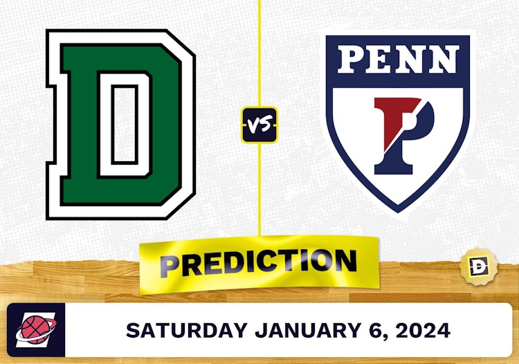 Dartmouth vs. Pennsylvania Prediction, Odds, College Basketball Picks  [1/6/2024]