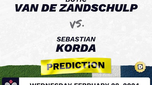 Botic Van de Zandschulp vs. Sebastian Korda Prediction, Odds, Picks for ATP Dubai 2024
