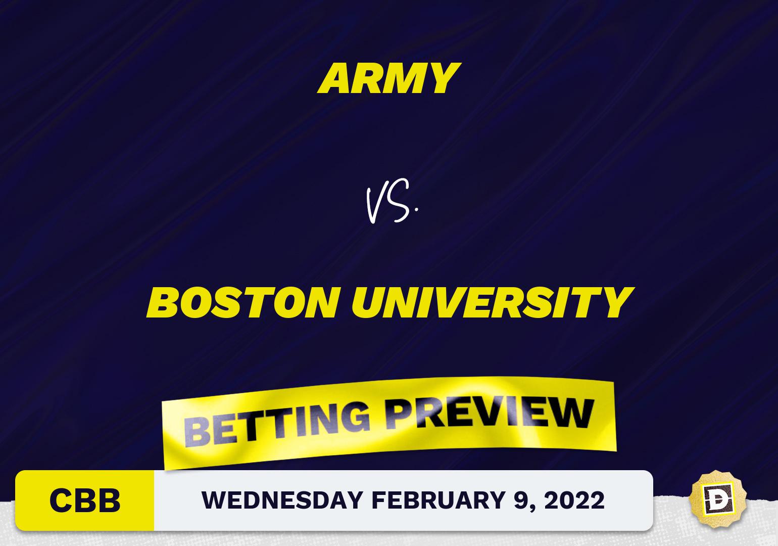 Army vs. Boston University CBB Predictions and Odds - Feb 9, 2022