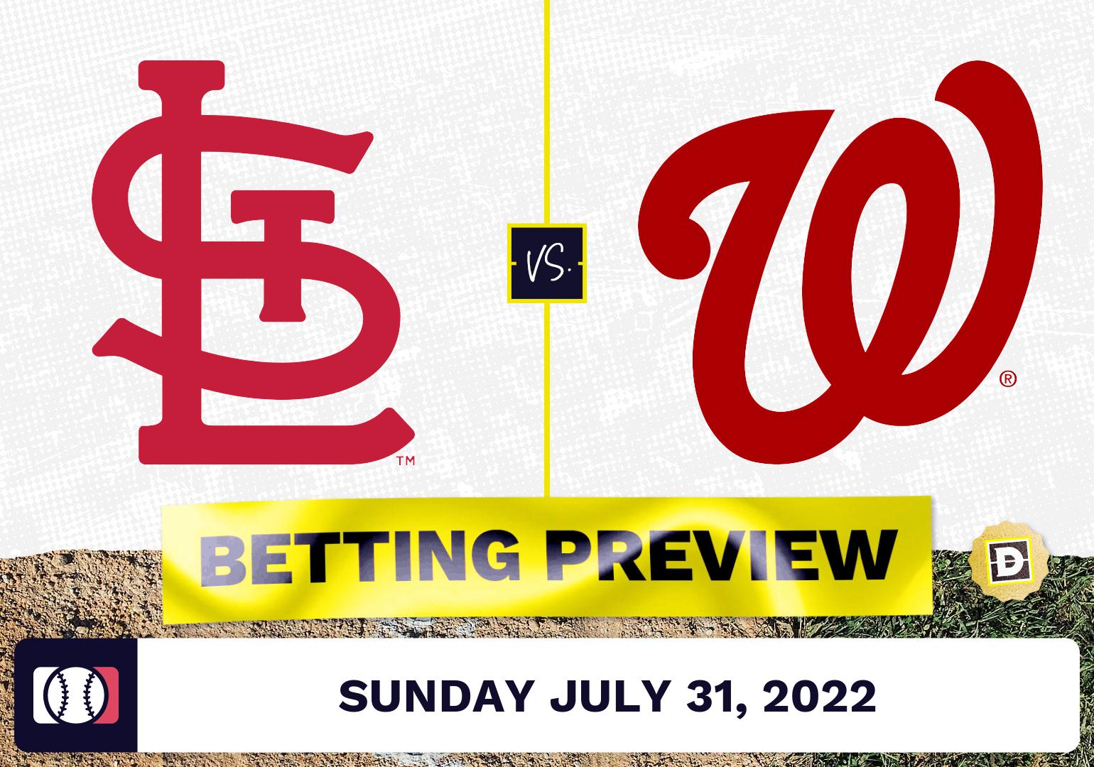 Cardinals vs. Nationals Prediction and Odds - Jul 31, 2022