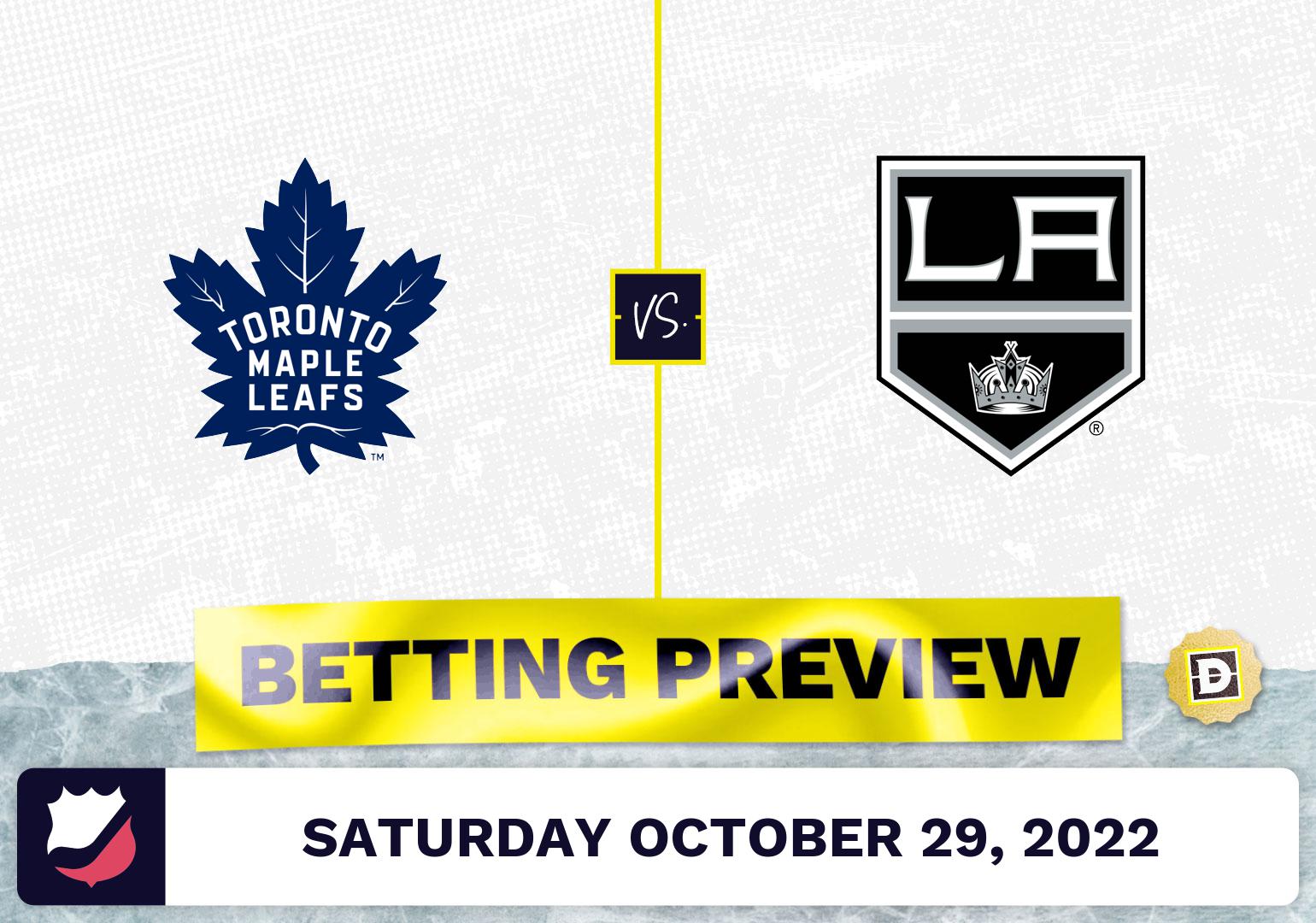 Maple Leafs vs. Kings Prediction and Odds - Oct 29, 2022