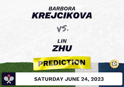 Barbora Krejcikova vs. Lin Zhu Prediction - Rothesay Classic Birmingham 2023