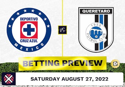 Cruz Azul vs. Queretaro Prediction and Odds - Aug 27, 2022