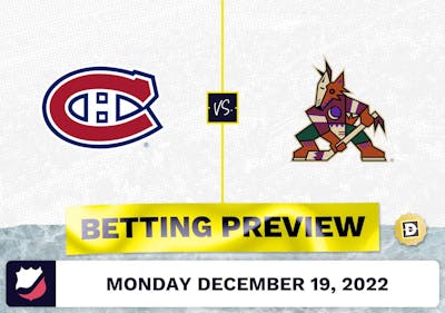 Canadiens vs. Coyotes Prediction and Odds - Dec 19, 2022