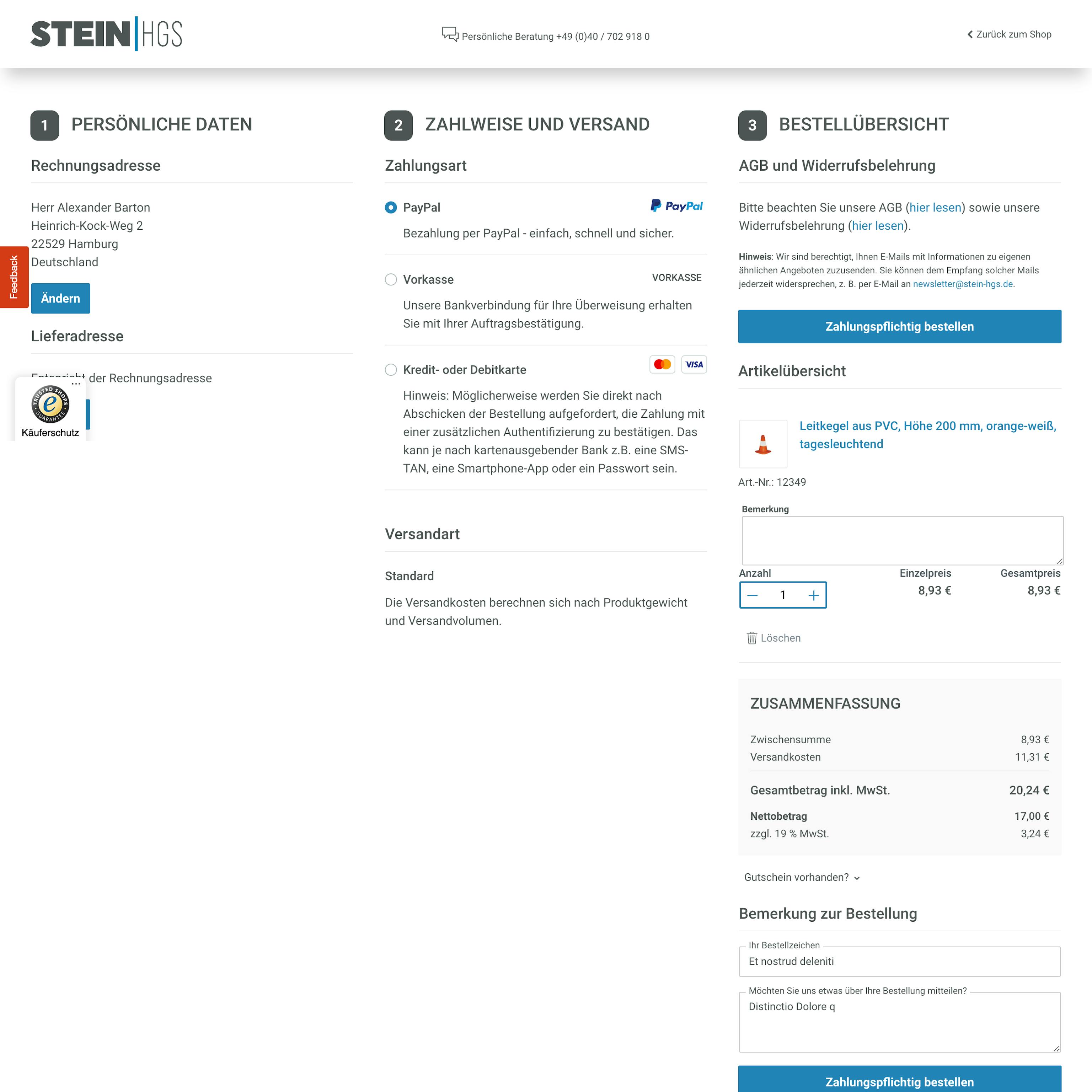 Checkout (Desktop) Checkout (Desktop)