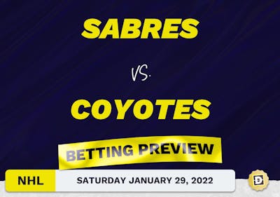 Sabres vs. Coyotes Predictions and Odds - Jan 29, 2022
