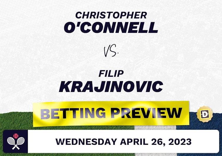 Christopher O'Connell vs. Filip Krajinovic Predictions - Apr 27, 2023