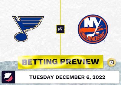 Blues vs. Islanders Prediction and Odds - Dec 6, 2022