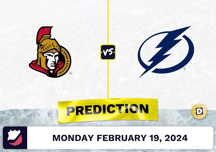 Ottawa Senators vs. Tampa Bay Lightning Prediction, Odds, NHL Picks [2/19/2024]
