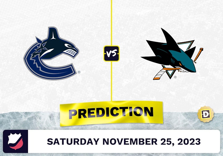 Canucks vs. Sharks Prediction and Odds - November 25, 2023