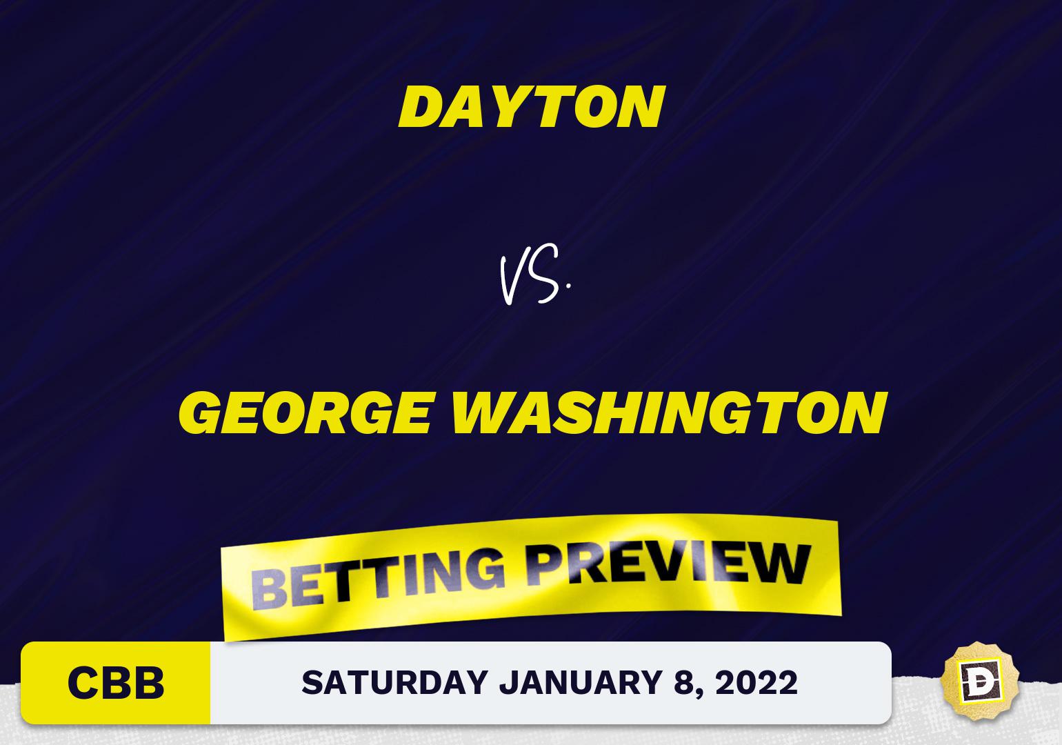 Dayton vs. George Washington CBB Predictions and Odds - Jan 8, 2022