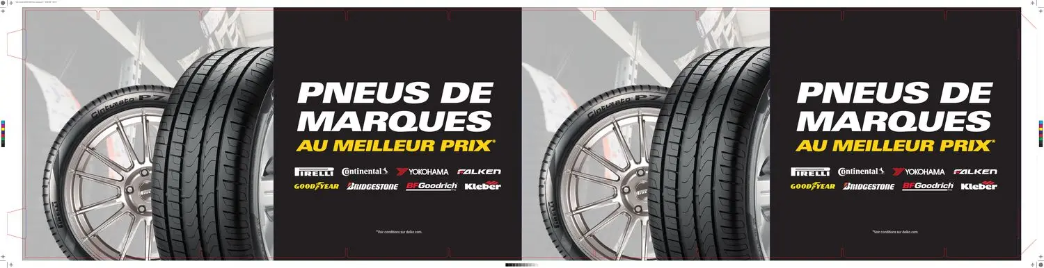 Cube DELKO Pneus de marques au meilleur prix, logos Pirelli Continental Goodyear