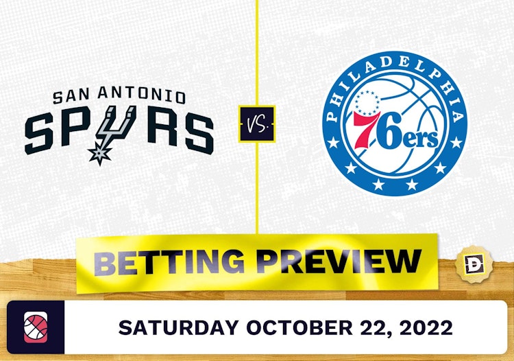 Spurs vs. 76ers Prediction and Odds - Oct 22, 2022