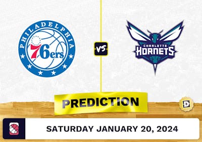 Philadelphia 76ers vs. Charlotte Hornets Prediction, Odds, NBA Picks [1/20/2024]