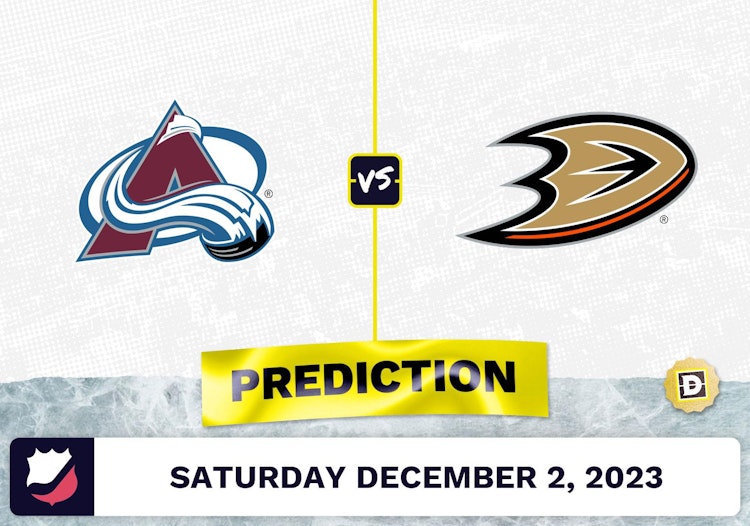 Colorado Avalanche vs. Anaheim Ducks Prediction and Odds - December 2, 2023