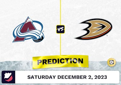 Colorado Avalanche vs. Anaheim Ducks Prediction and Odds - December 2, 2023