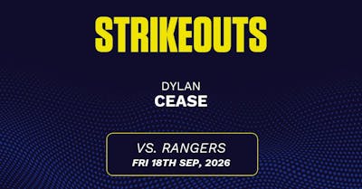 Dylan Cease projections September 19: Strikeouts, outs, and earned runs vs. Rangers [2026]