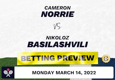 Cameron Norrie vs. Nikoloz Basilashvili Predictions - Mar 14, 2022