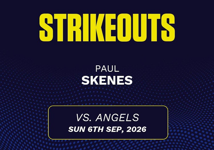 Paul Skenes projected stats for Sunday, September 6, 2026.