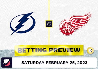 Lightning vs. Red Wings Prediction and Odds - Feb 25, 2023