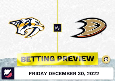 Predators vs. Ducks Prediction and Odds - Dec 30, 2022