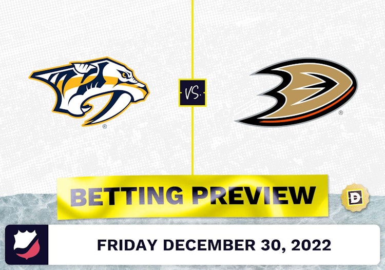 Predators vs. Ducks Prediction and Odds - Dec 30, 2022