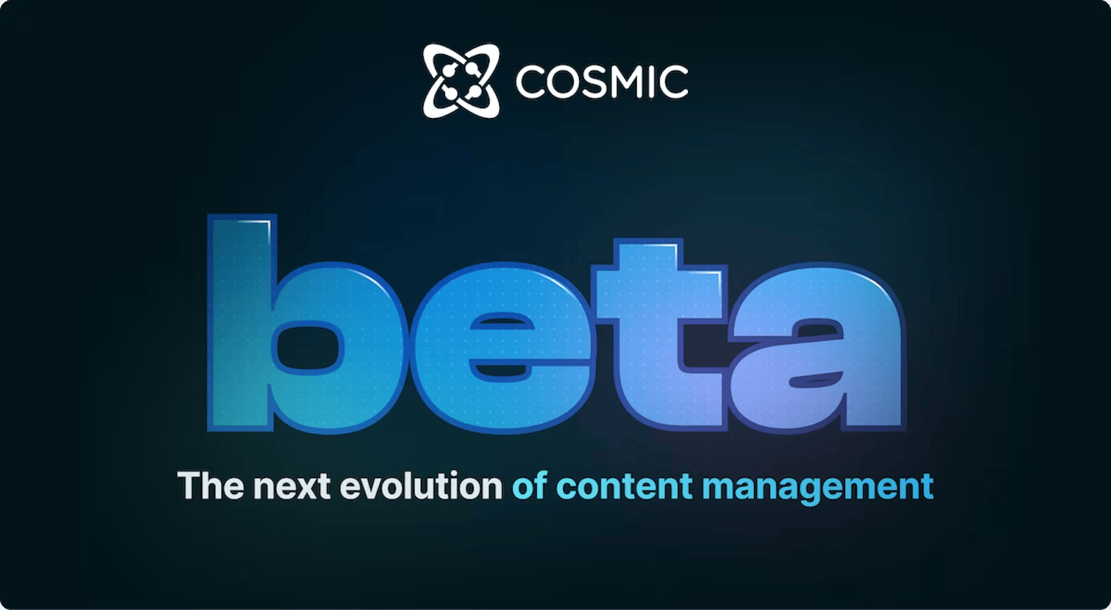 Cosmic dashboard now in private beta - cover image