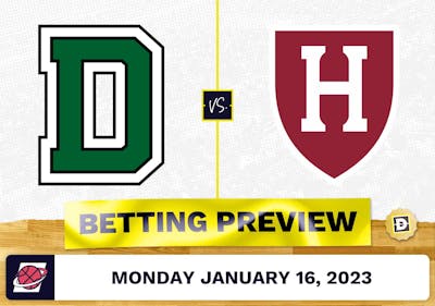 Dartmouth vs. Harvard CBB Prediction and Odds - Jan 16, 2023