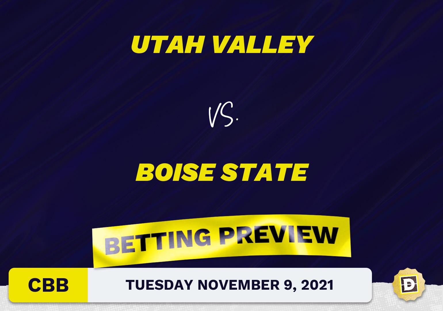 Utah Valley vs. Boise State CBB Predictions and Odds - Nov 9, 2021