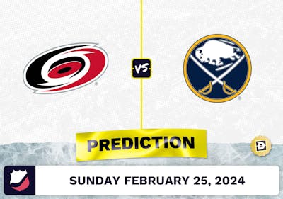Carolina Hurricanes vs. Buffalo Sabres Prediction, Odds, NHL Picks [2/25/2024]