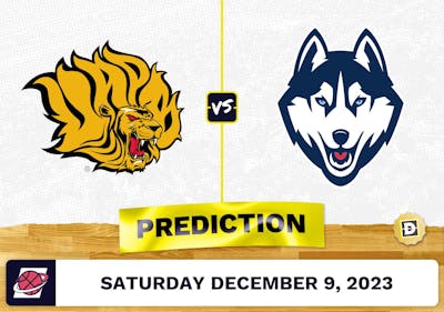 Arkansas-Pine Bluff vs. Connecticut Basketball Prediction - December 9, 2023
